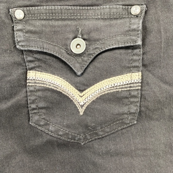 Suko Jeans Shorts Women's Size 12 Black Pockets Front Button Zip Closure - Picture 7 of 12